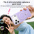 iPhone 17 Pro Jelly Liquid Silicone MagSafe Holder Phone Case - Light Purple