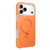 iPhone 17 Pro Jelly Liquid Silicone MagSafe Holder Phone Case - Orange
