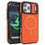 iPhone 17 Pro Kalebol Carbon Fiber MagSafe Phone Case - Orange