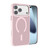 iPhone 17 Pro Kalebol Metal Lens Frame MagSafe Frosted PC Phone Case - Pink