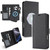 iPhone 17 Pro Kalebol Strong Magnetic MagSafe Ring 2 In 1 Split Leather Phone Case - Black