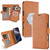 iPhone 17 Pro Kalebol Strong Magnetic MagSafe Ring 2 In 1 Split Leather Phone Case - Brown