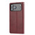 iPhone 17 Pro Knead Skin Texture Flip Leather Phone Case - Wine Red
