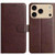 iPhone 17 Pro Lambskin 8-card Slot Leather Phone Case - Brown