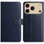iPhone 17 Pro Lambskin 8-card Slot Leather Phone Case - Dark Blue