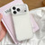 iPhone 17 Pro Large Camera Frame Vibrant Jelly Color TPU + IMD Phone Case - White