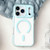 iPhone 17 Pro Large Hole Camera Macaron Transparency MagSafe Phone Case - Light Blue