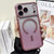 iPhone 17 Pro Large Window Glitter Gradient Matte Electroplated TPU MagSafe Phone Case - Pink