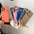 iPhone 17 Pro Large Window TPU Electroplated Wood Grain PU MagSafe Phone Case with Lens Film - Blue