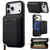 iPhone 17 Pro LC.IMEEKE L6 Series Zipper Card Bag MagSafe Magnetic Phone Case - Black