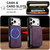 iPhone 17 Pro LC.IMEEKE L6 Series Zipper Card Bag MagSafe Magnetic Phone Case - Purple