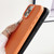 iPhone 17 Pro Leather Texture TPU Full Coverage Phone Case - Orange