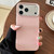 iPhone 17 Pro Leather Texture TPU Full Coverage Phone Case - Pink