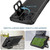 iPhone 17 Pro Lens Holder Metal IP54 Life Waterproof Three-proof MagSafe Phone Case - Black