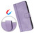 iPhone 17 Pro Line Splicing Buckle Retro Leather Phone Case - Purple