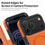 iPhone 17 Pro Linton MagSafe Leather Phone Case - Orange