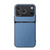 iPhone 17 Pro Litchi Leather Magnetic Full Coverage Shockproof Phone Case - Blue
