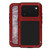 iPhone 17 Pro LOVE MEI Metal Shockproof Life Waterproof Dustproof Phone Case - Red