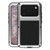 iPhone 17 Pro LOVE MEI Metal Shockproof Life Waterproof Dustproof Phone Case - Silver