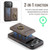 iPhone 17 Pro MAGKING K1 MagSafe Detachable Wallet RFID Back Cover Phone Case - Coffee