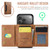 iPhone 17 Pro MAGKING K2 Series MagSafe RFID Card Bag Detachable Phone Case - Brown