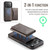 iPhone 17 Pro MAGKING K2 Series MagSafe RFID Card Bag Detachable Phone Case - Coffee