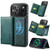 iPhone 17 Pro MAGKING K2 Series MagSafe RFID Card Bag Detachable Phone Case - Green
