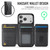 iPhone 17 Pro MAGKING K3 Series MagSafe RFID K3 Pro Card Bag Detachable Phone Case - Black