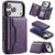 iPhone 17 Pro MAGKING K3 Series MagSafe RFID K3 Pro Card Bag Detachable Phone Case - Purple