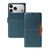 iPhone 17 Pro Magnetic Buckle Card Slot Leather Phone Case - Cyan