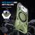 iPhone 17 Pro MagSafe Magnetic Shockproof Phone Case with Ring Holder - Dark Green