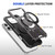 iPhone 17 Pro MagSafe Magnetic Shockproof Phone Case with Ring Holder - Dark Grey