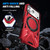 iPhone 17 Pro MagSafe Magnetic Shockproof Phone Case with Ring Holder - Red