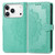 iPhone 17 Pro Mandala Flower Embossed Leather Phone Case - Green