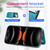 iPhone 17 Pro Max Double Buckle Mandala Leather Wallet Back Cover Phone Case - Blue