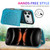 iPhone 17 Pro Max Double Buckle Mandala Leather Wallet Back Cover Phone Case - Blue