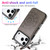 iPhone 17 Pro Max Double Buckle Mandala Leather Wallet Back Cover Phone Case - Grey