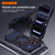 iPhone 17 Pro Mechanical Arm Borderless MagSafe Holder Metal Phone Case - Black Silver