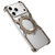 iPhone 17 Pro Mechanical Gear MagSafe Holder Borderless Metal Phone Case - Gold