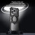 iPhone 17 Pro Mechanical Gear MagSafe Holder Borderless Metal Phone Case - Silver
