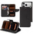 iPhone 17 Pro Mercury Contrast Color Splicing Leather Phone Case - Black