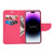 iPhone 17 Pro Mercury Contrast Color Splicing Leather Phone Case - Pink
