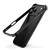 iPhone 17 Pro Metal Hybrid Silicone Four-Corner Shockproof Cooling Phone Frame Case - Black vinyl + Black