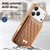 iPhone 17 Pro Mirror Rhombic Texture Metal Bow-knot Vegan Leather Card Bag Phone Case - Brown