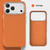 iPhone 17 Pro Mocome Plain Magnetic Shockproof Phone Case - Orange