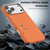 iPhone 17 Pro Mocome Plain Magnetic Shockproof Phone Case - Orange
