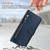 iPhone 17 Pro Multi-Card Slots Zipper Wallet Leather Phone Case - Blue