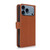 iPhone 17 Pro Multi-Card Wallet RFID Leather Phone Case - Brown