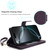 iPhone 17 Pro Multi-Card Wallet RFID Leather Phone Case - Dark Purple