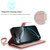 iPhone 17 Pro Multi-Card Wallet RFID Leather Phone Case - Rose Gold